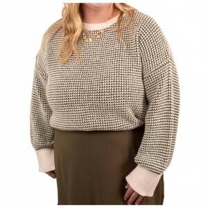 NEW MICHELLE MAE charlotte sweater in olive